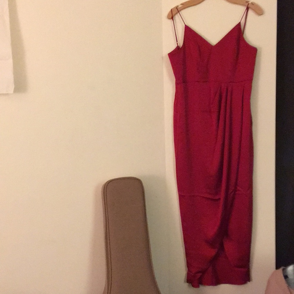 long red dress from Express